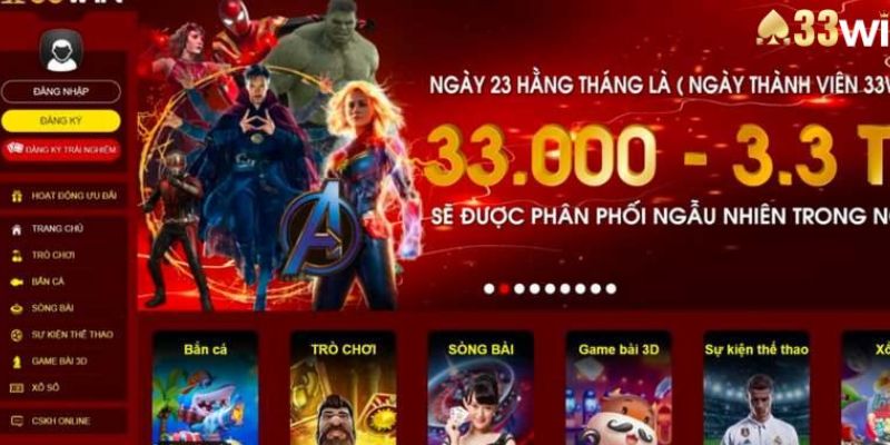 Khám phá thế giới trò chơi 33Win hấp dẫn